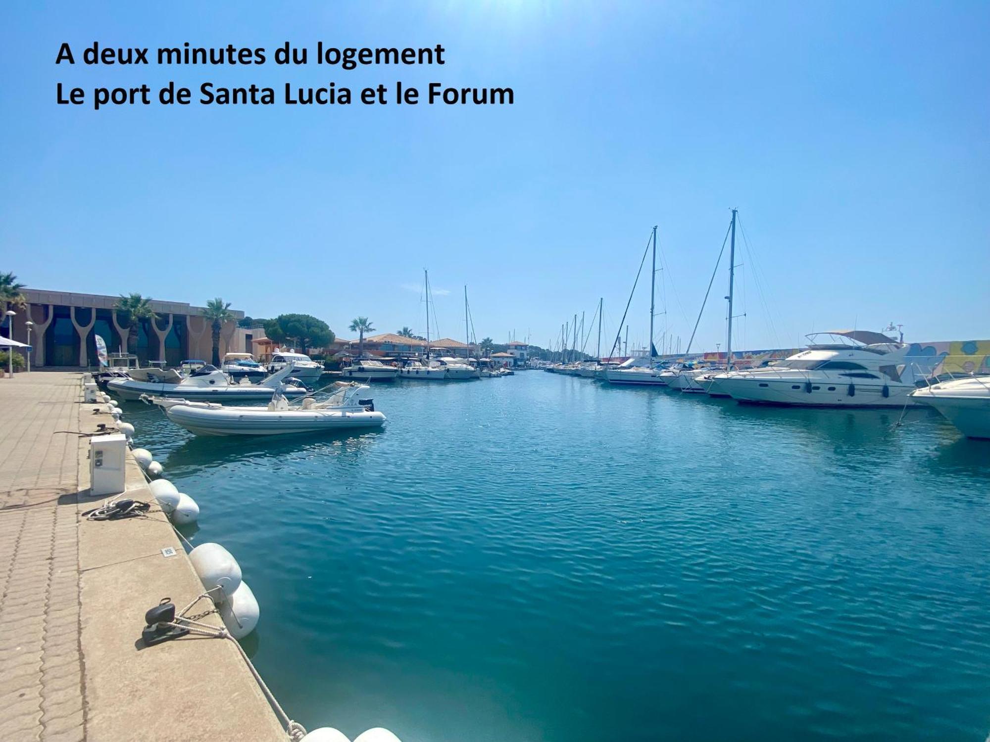 Appartement Face Mer Et Port Santa Lucia Climatise Et Wifi Saint-Raphael  Ngoại thất bức ảnh